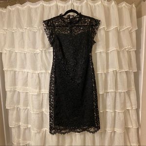 Enfocus Studio Black Lace Dress